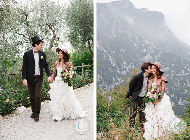 жених с невестой на ранчо