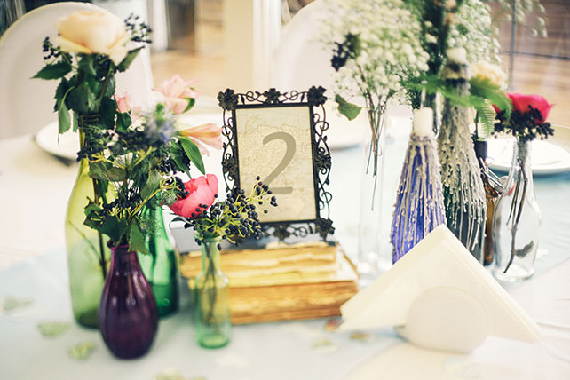 Винтажная свадьба в стиле путешествия, номер стола