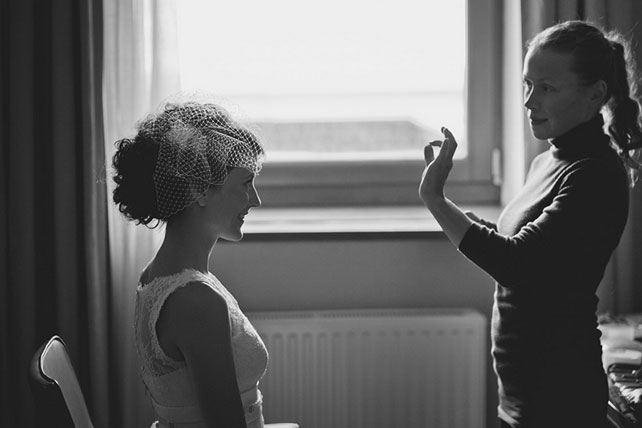 Винтажная свадьба Максима и Вики, невеста со стилистом