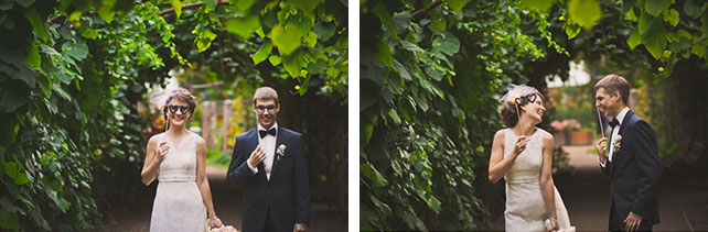 Винтажная свадьба Максима и Вики, фотосессия жениха и невесты с аксессуарами, очки для фотосессии