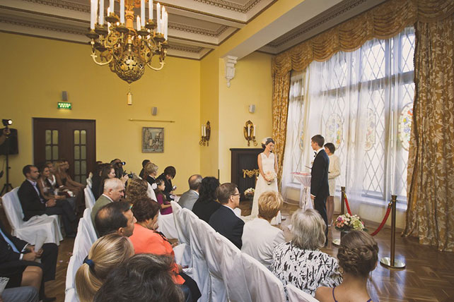 Винтажная свадьба Максима и Вики, торжественная церемония бракосочетания