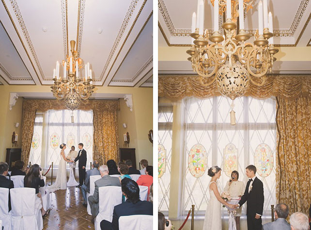 Винтажная свадьба Максима и Вики, торжественная церемония бракосочетания