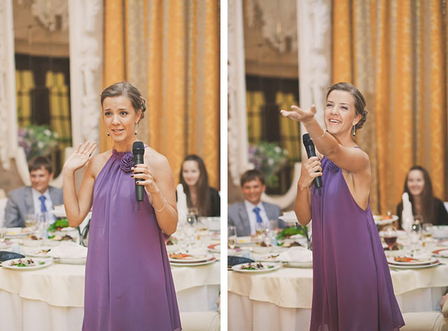 Винтажная свадьба Максима и Вики, подруга поздравляет молодожёнов