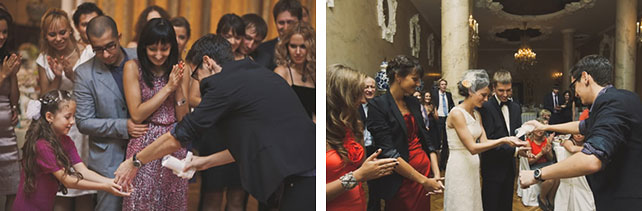 Винтажная свадьба Максима и Вики, развлечение фокусник на свадьбе