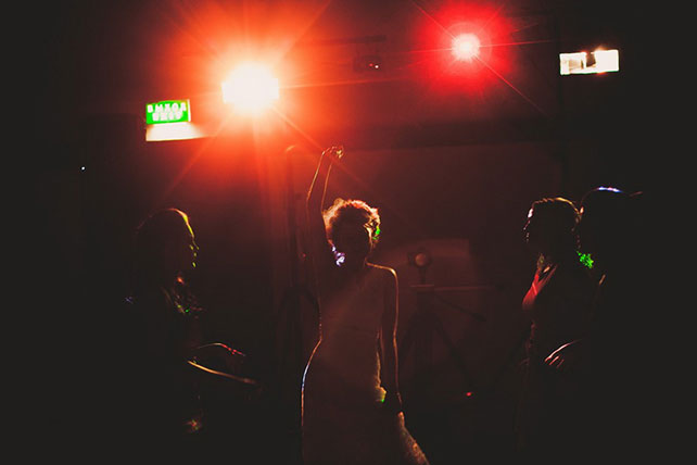 Винтажная свадьба Максима и Вики, световое оформление танцпола