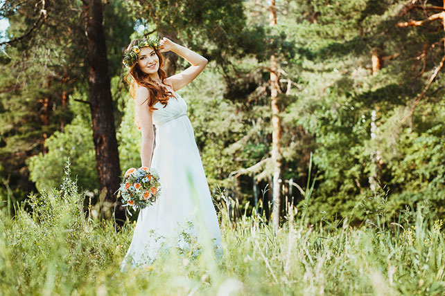 волшебная свадьба среди папоротников, образ невесты