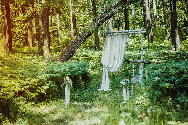 волшебная свадьба среди папоротников, место церемонии
