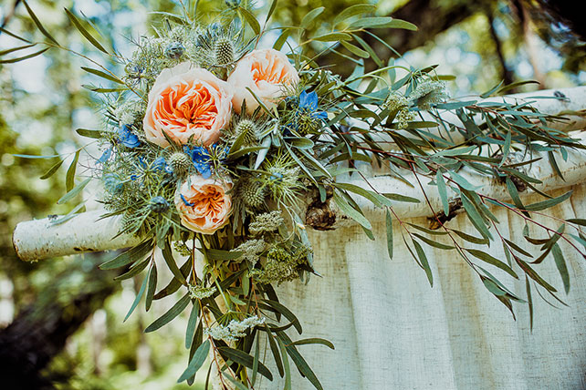 волшебная свадьба среди папоротников, декор и флористика