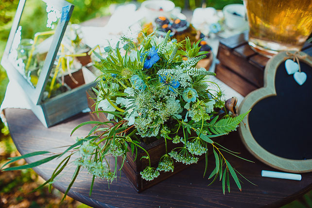 волшебная свадьба среди папоротников, декор и флористика