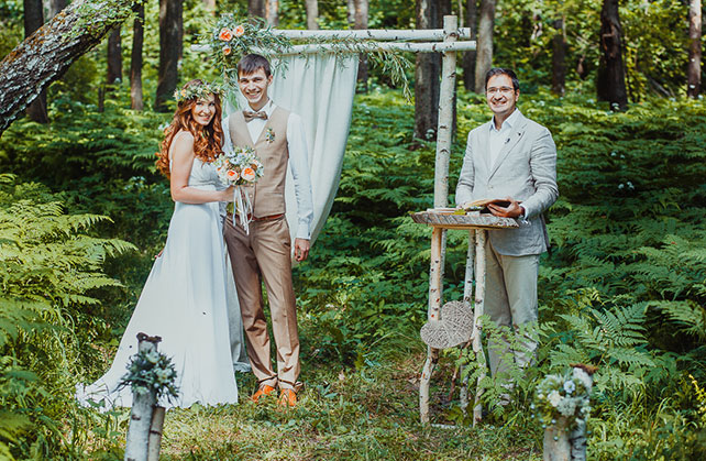 волшебная свадьба среди папоротников, церемония