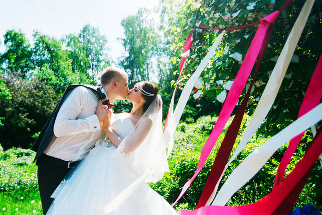 Цветущий восток, ленты в декоре