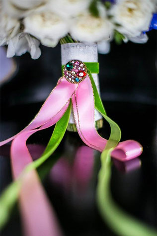 свадьба в восточном стиле, букет невесты