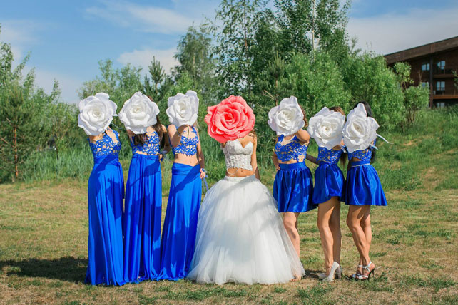 свадьба в восточном стиле, подружки невесты