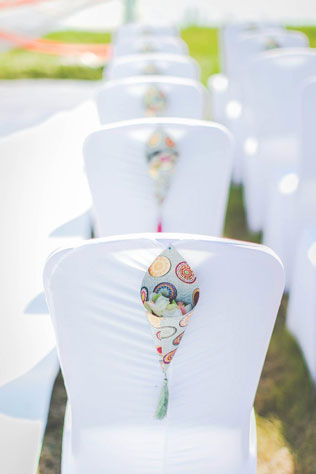 свадьба в восточном стиле, кулечки с конфетти