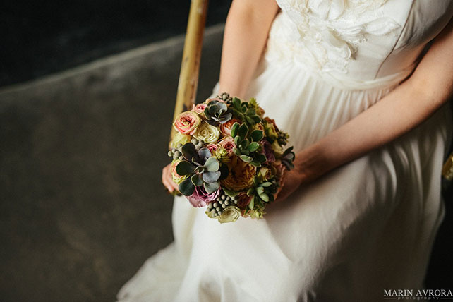 воздушная облачная свадьба, букет невесты