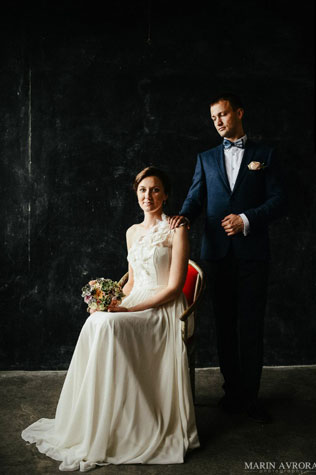 воздушная облачная свадьба, жениха и невеста