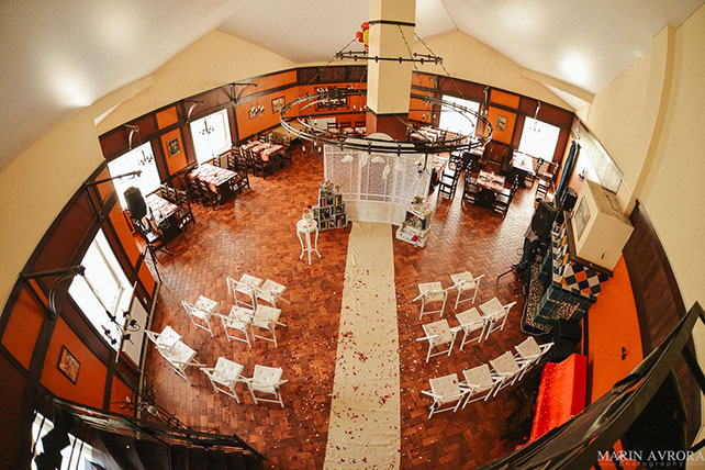 воздушная облачная свадьба, место церемонии