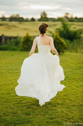 воздушная облачная свадьба, образ невесты