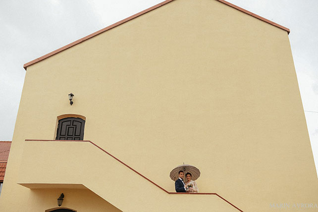 воздушная облачная свадьба, жениха и невеста