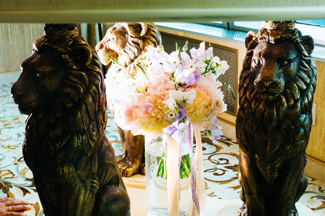 Воздушная свадьба, букет невесты