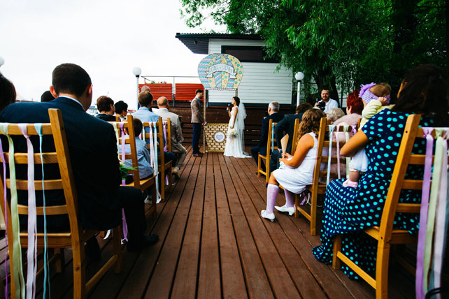 Воздушная свадьба, церемония