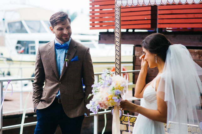 Воздушная свадьба, церемония