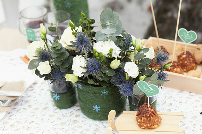 Зимняя выездная регистрация, сладкий стол