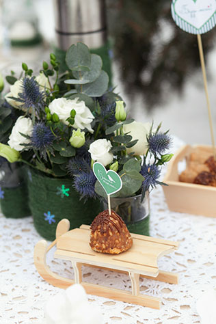 Зимняя выездная регистрация, сладкий стол