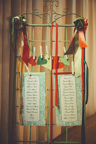 яркая деревенская свадьба, план рассадки гостей