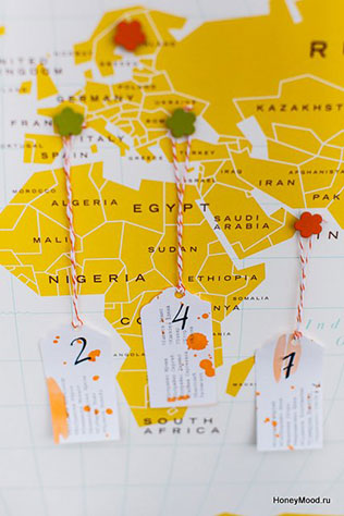 зелено-оранжевая свадьба, план рассадки гостей