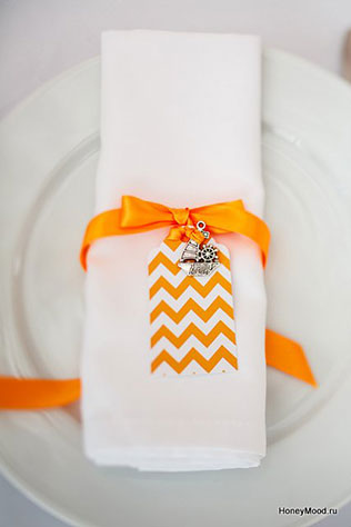 зелено-оранжевая свадьба, детали свадьбы