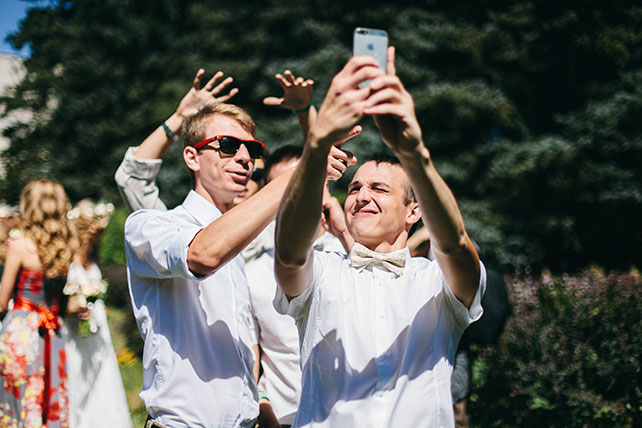 задорная рустикальная свадьба, гости