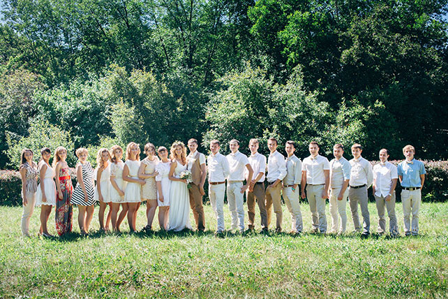 задорная рустикальная свадьба, гости