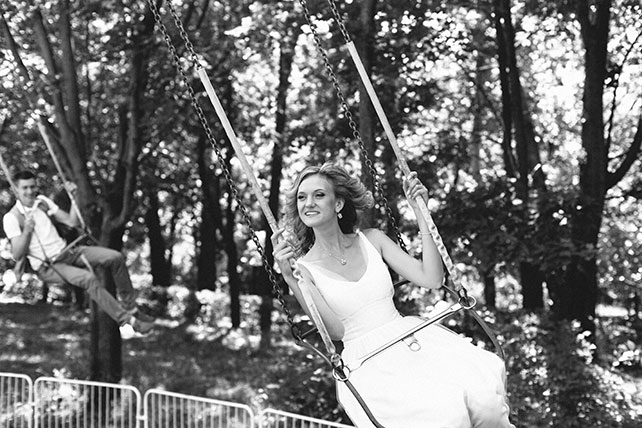 задорная рустикальная свадьба, карусели