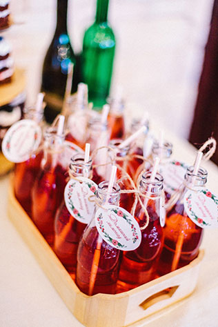 задорная рустикальная свадьба, лимонад