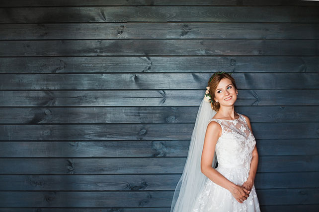 загородная свадьба, образ невесты