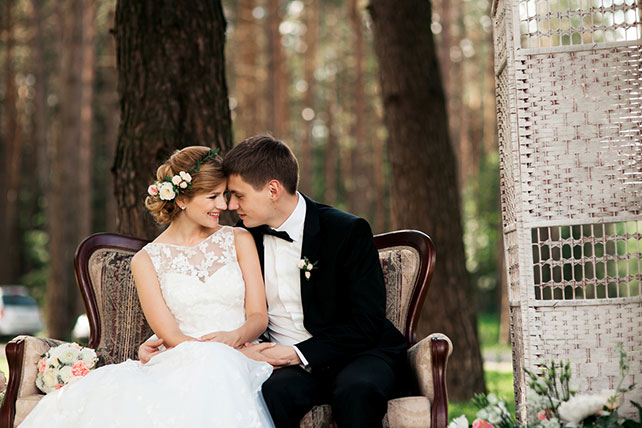 загородная свадьба, фотосессия жениха и невесты