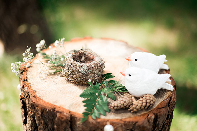 загородная свадьба, детали церемонии