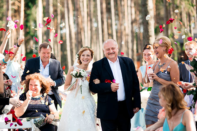 загородная свадьба, церемония
