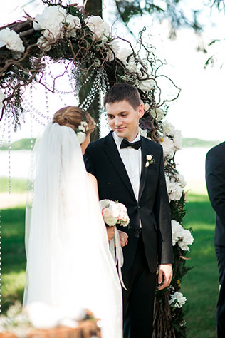 загородная свадьба, церемония