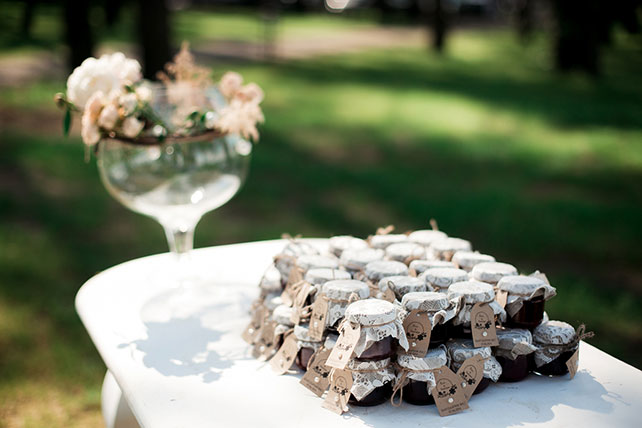 загородная свадьба, бонбоньерки для гостей