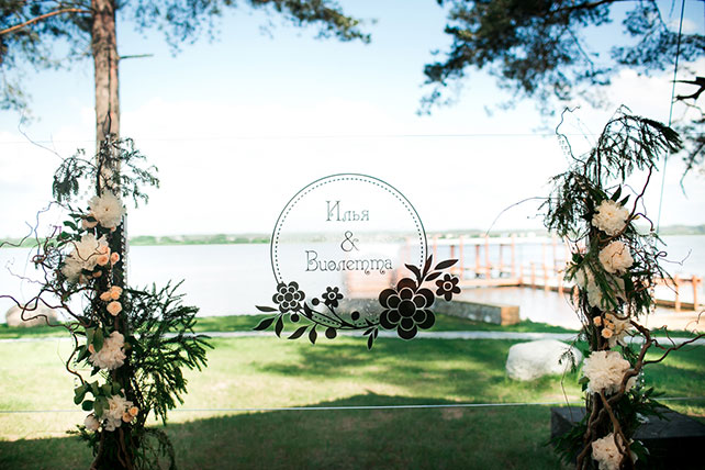 загородная свадьба, детали свадьбы