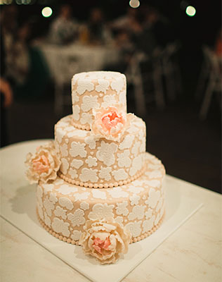 загородная свадьба, торт