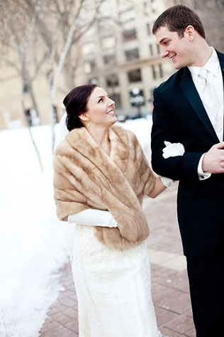 реальная классическая зимняя свадьба