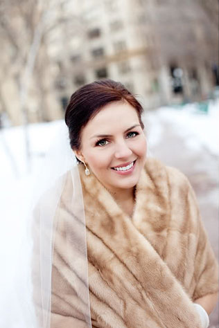 реальная классическая зимняя свадьба