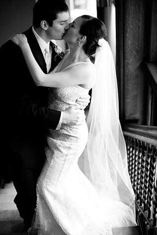 реальная зимняя классическая свадьба