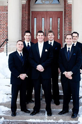 реальная зимняя классическая свадьба