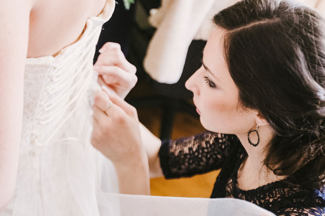 зимняя черничная свадьба, утро невесты