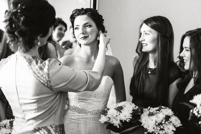 зимняя черничная свадьба, утро невесты