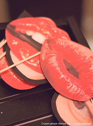 гламурная зимняя свадьба, аксессуары для фотосессии